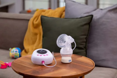 CHICCO Elektromos egykezes mellszívó pink