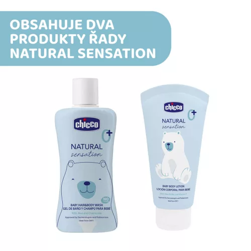 CHICCO Ajándék kozmetikai szett Natural Sensation - Daily Care 0m+