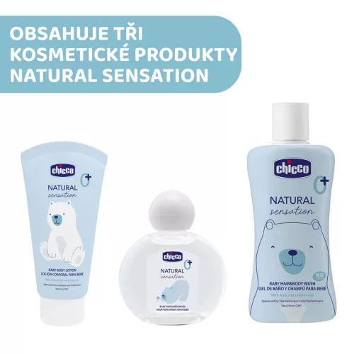 CHICCO Ajándék kozmetikai szett Natural Sensation - Baby Essential 0m+