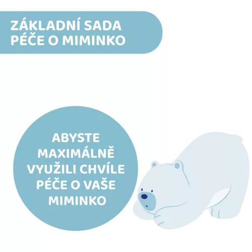 CHICCO Ajándék kozmetikai szett Natural Sensation - Baby Essential 0m+