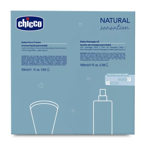 CHICCO Ajándék kozmetikai szett Natural Sensation - We Are Two 0m+
