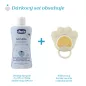   CHICCO Ajándék kozmetikai készlet Natural Sensation + szilikon mosószivacs tappancs