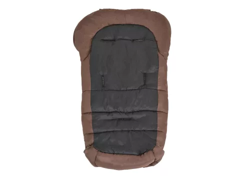 Moni Cangaroo fluffy téli bundazsák lábán erősített 100cm barna/bézs