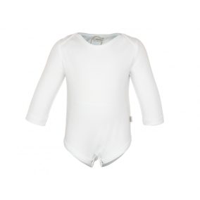 Organikus pamut hosszú ujjú kombidressz fehér 80-8