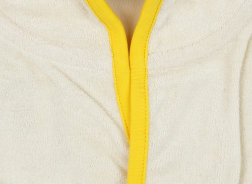 Organikus pamut fürdőköntös kacsa mintával bézs (4