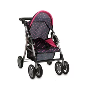 Moni Moni toys pinky dots játék babakocsi pöttyös