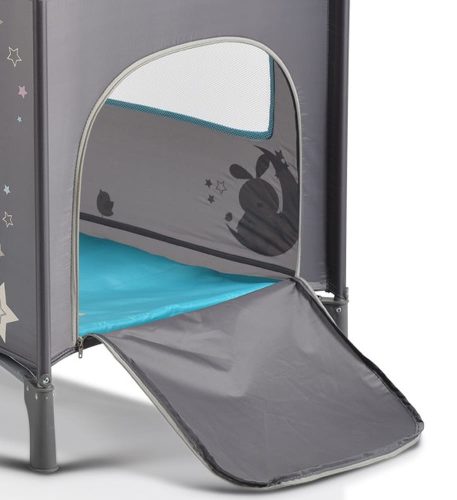 Moni Moni sleepy összecsukható luxus utazóágy 2 szint+pelenkázó+ játék türkiz