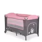   MONI Sleepy összecsukható luxus utazóágy 2 szint+pelenkázó+ játék pink
