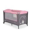 Moni Moni sleepy összecsukható luxus utazóágy 2 szint+pelenkázó+ játék pink