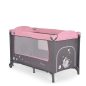   Moni Moni sleepy összecsukható luxus utazóágy 2 szint+pelenkázó+ játék pink
