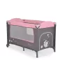  MONI Sleepy összecsukható luxus utazóágy 2 szint+pelenkázó+ játék pink