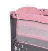 Moni Moni sleepy összecsukható luxus utazóágy 2 szint+pelenkázó+ játék pink
