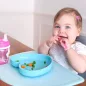 CHICCO Szilikon alátét kékzöld 18h+