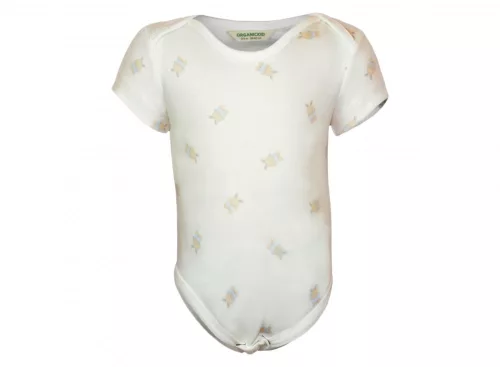 Organikus pamut fiú bébi 3 részes szett nyuszis 62