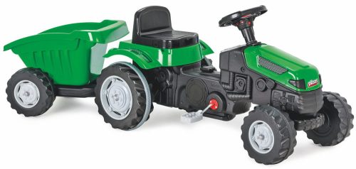 Moni Pilsan traktor pedálos trélerrel 07316 zöld
