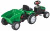 Moni Pilsan traktor pedálos trélerrel 07316 zöld