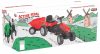 Moni Pilsan traktor pedálos trélerrel 07316 piros