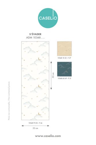 Caselio S'évader design tapéta- kék