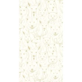 Caselio S'amuser design tapéta- bézs/fehér