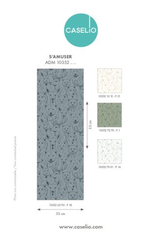 Caselio S'amuser design tapéta-  kék