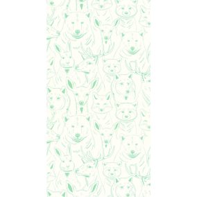 Caselio S'amuser design tapéta- zöld/fehér