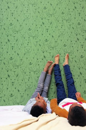 Caselio S'amuser design tapéta- zöld