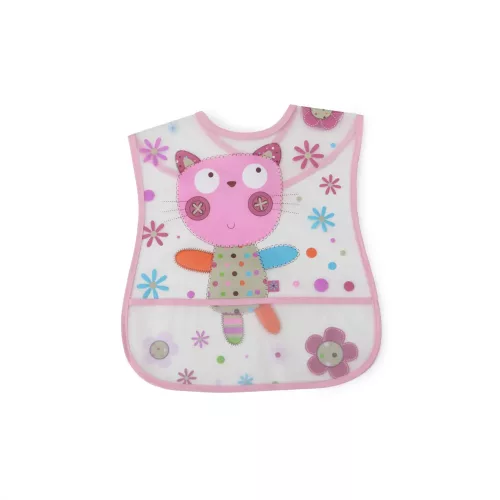 Moni HAPPY MEAL vízálló előke PINK