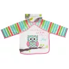 Moni BIB előke hosszú ujjas Messy PINK