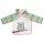 Moni BIB előke hosszú ujjas Messy PINK