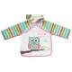Moni BIB előke hosszú ujjas Messy PINK