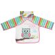 Moni Bib előke hosszú ujjas messy pink