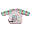 Moni BIB előke hosszú ujjas Messy PINK