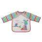 Moni BIB előke hosszú ujjas Messy PIROS