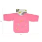 Moni BIB előke hosszú ujjas Piggy PINK