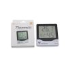 THERMOMETER Hőmérő, páratartalom mérővel és digitális órával ZÖLD/FEHÉR