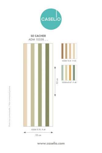 Caselio Se cacher design tapéta-  khaki
