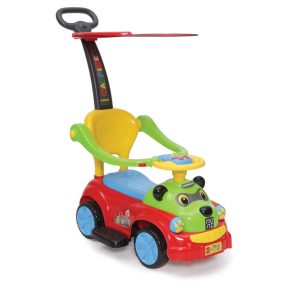 Moni Moni panda bébitaxi napfénytetővel piros