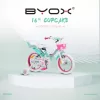 Moni Bicikli BYOX CUPCAKE gyerek lány kerékpár 16-os méret TÜRKIZ