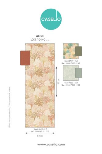 Caselio Alice design tapéta- ezüst