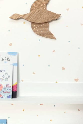 Caselio Estelle design tapéta- fehér