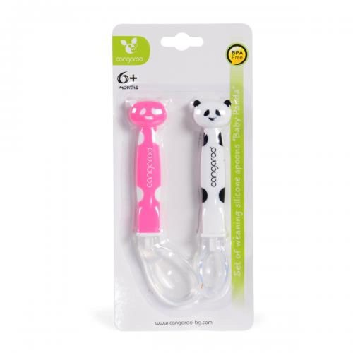 Moni Szilikon kanál szett 2dbos panda pink