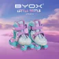   Moni Byox Görkorcsolya Little Beetle Frozen dupla soros kerekes, 26-29es lányos LILA