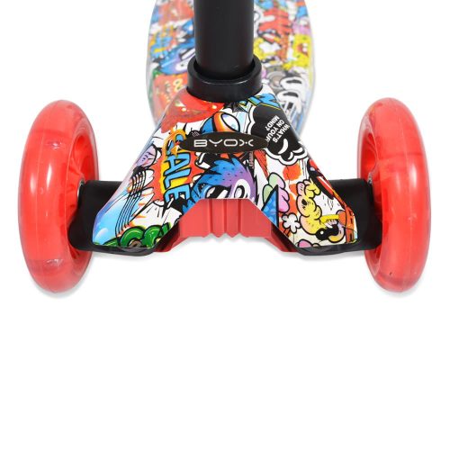 Moni Byox rapture roller elöl dupla kerekes piros