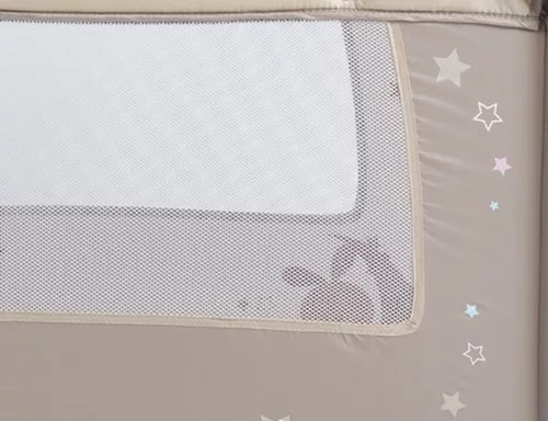 Moni Moni sleepy összecsukható luxus babaágy 2 szint bézs