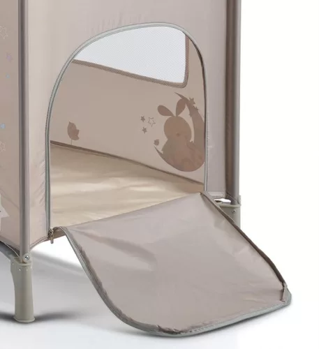 Moni Moni sleepy összecsukható luxus babaágy 2 szint bézs