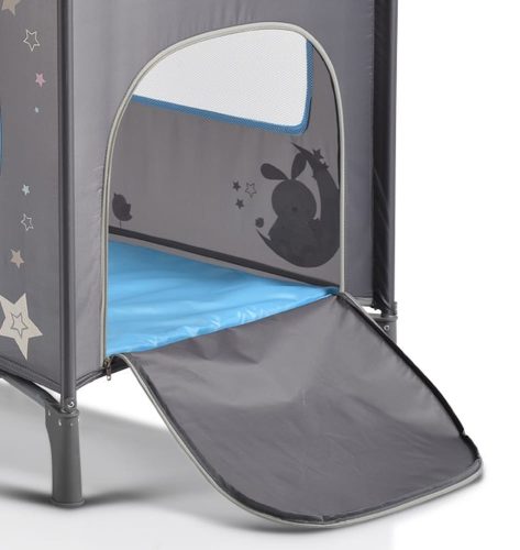 Moni Moni sleepy összecsukható luxus utazóágy 2 szint+pelenkázó+ játék kék