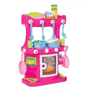 Moni Pilsan konyhaszett 58cm, műanyag, edényekkel lila