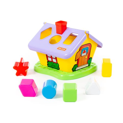 Moni Polesie 3354 házikó formabedobós, hálóban piros/sárga