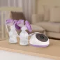   Moni Cangaroo Elegance duo elektromos mellszívó 2 tartállyal fehér/lila