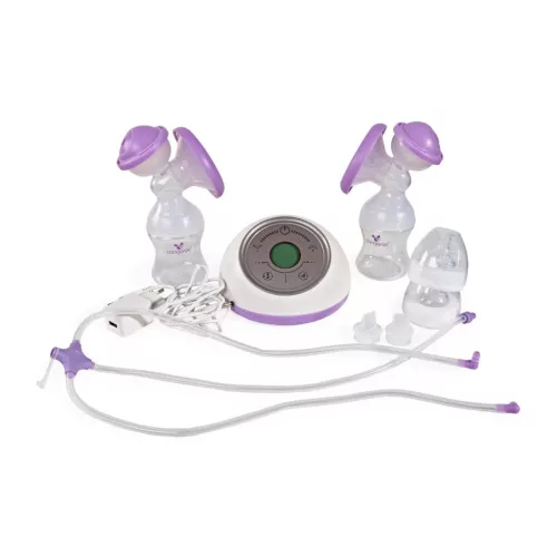 Moni Cangaroo Elegance duo elektromos mellszívó 2 tartállyal fehér/lila